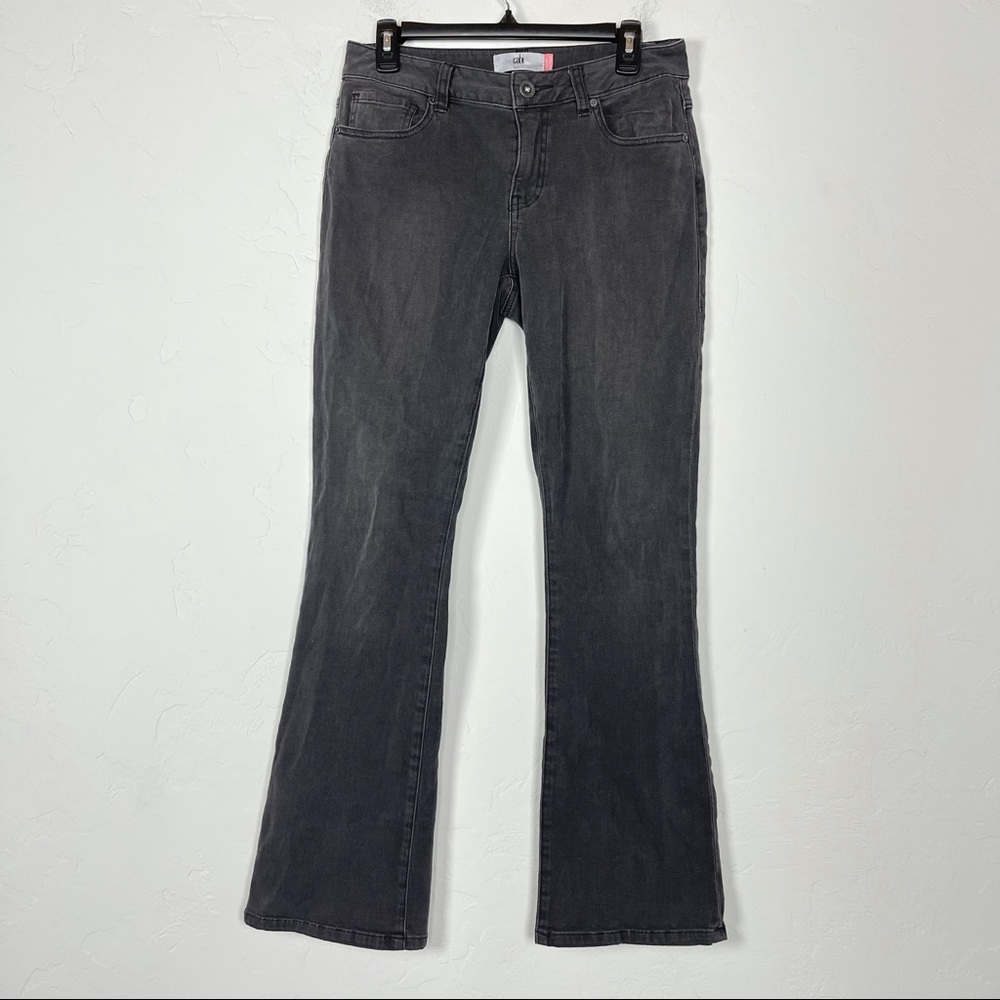 Cabi Jeans‎ Curvy Slim Boot Cut Dark Gray Solid